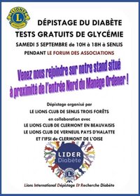DEPISTAGE GRATUIT DU DIABETE à Senlis