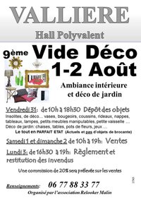 Vide-déco à Vallière