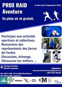 Prox Raid Aventure x Mercredi 9 septembre 2026 x Terrain Fontier x Potennerie x  à Roubaix
