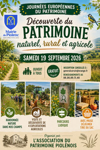 Découverte du patrimoine naturel, rural et agricole à Piolenc