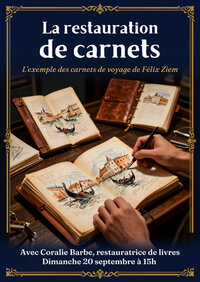 La restauration de carnets : l’exemple des carnets de voyage de Félix Ziem à Beaune