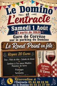 Le Rond Point en fête à Gimel-les-Cascades