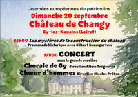 Visite du château de Changy et concert de la Chorale de Gy à Gy-les-Nonains