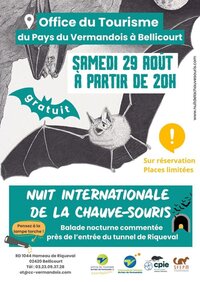 Nuit Internationale de la Chauve-Souris à Bellicourt à Bellicourt