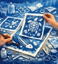 LES ATELIERS DE LA CABANE : CYANO-PLASTIQUONS ! à Prades-le-Lez