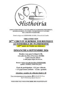 20e circuit surprise touristique automobile du Patrimoine à Izernore