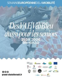 Des vélos à assistance électrique VéliBleu aussi pour les seniors à Châtellerault