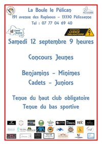 Pétanque : concours jeunes à Pélissanne