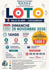 Loto de l'ORPAC à Châteaubriant