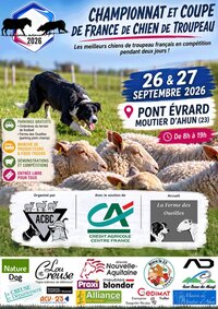 Championnat de France Inter-races de chien de troupeau à Moutier-d'Ahun