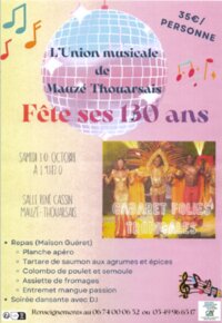 L'union musicale de Mauzé Thouarsais Fête ses 130 ans à Thouars