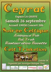 Soirée celtique, bal trad à Ceyrat