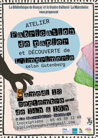 Fabrication de papier recyclé à Gençay
