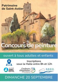 Journées du Patrimoine : Concours de peinture à Saint-Astier