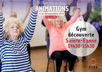 ANIMATIONS + de 60 ans : Atelier Gym découverte à Sainte-Eanne