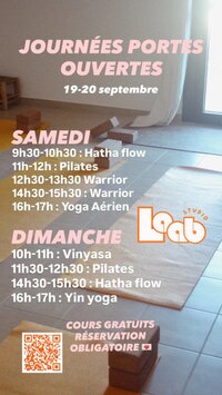 Portes ouvertes Laab Studio Yoga à Saint-Germain-du-Salembre