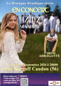 Concert d'Aziliz Manrow - 90 ans de l'association druidique Kredenn Geltiek à Caudan