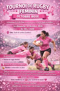 Tournoi de rugby "Octobre Rose" à Lambesc