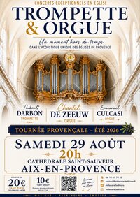 Concert - Trompette et orgue à Aix-en-Provence