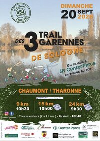 TRAIL DES 3 GARENNES à Chaumont-sur-Tharonne