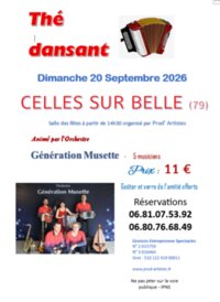 Thé dansant à Celles-sur-Belle
