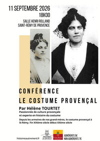 Conférence "Le costume provençal" à Saint-Rémy-de-Provence à Saint-Rémy-de-Provence