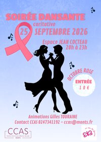 Soirée dansante caritative à Monts