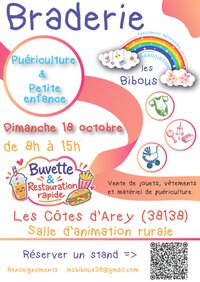 Braderie de puériculture des Bibous à Les Côtes-d'Arey