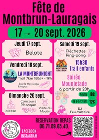 QUATRE JOURS DE FÊTE À MONTBRUN-LAURAGAIS à Montesquieu-Lauragais