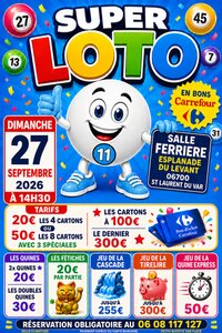 Super Loto salle f à Saint-Laurent-du-Var