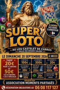 Super Loto au lou castelet de Carros à Carros
