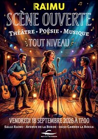 Scène ouverte MJC Ranguin, Poésie - Musique- Théâtre à Cannes