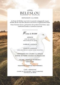 Repas traditionnel landais à la Ferme de Beleslou - COMPLET à Cagnotte