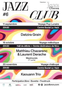 Soirée Jazz Club - « Déclinaison de Nino » à Oloron-Sainte-Marie