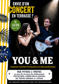 Concert gratuit du groupe troyen "YOU & ME" à Troyes