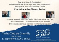 Scène ouverte de Slam et Atelier d'écriture à Granville