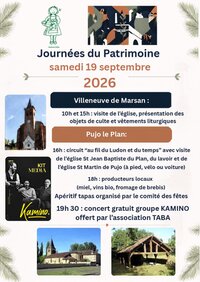 Journées du Patrimoine à Villeneuve-de-Marsan