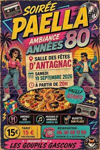 Soirée paëlla à Antagnac