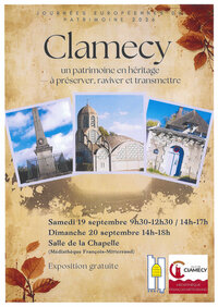 JEP - Exposition "Clamecy : un patrimoine à préserver, raviver et transmettre"" à Clamecy