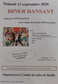 Dîner dansant à Sazilly