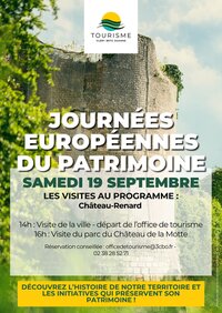 Journées Européennes du Patrimoine : Visites commentées de Château-Renard à Château-Renard