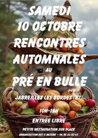 Rencontres automnales au Jardin du Pré en Bulle à Jabreilles-les-Bordes