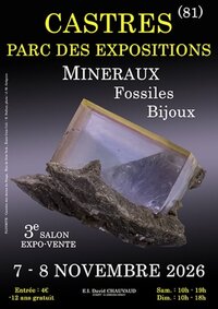 3e SALON Minéraux Fossiles Bijoux à Castres