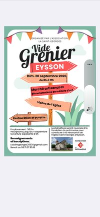 Vide grenier à Eysson