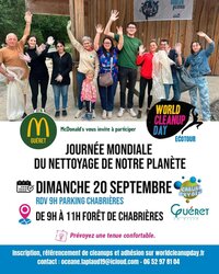 World Clean up day : journée mondiale du nettoyage de notre planète à Guéret