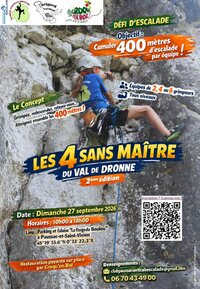Les 4 sans Maître du Val de Dronne – 2ᵉ ÉDITION - Défi Escalade à Paussac-et-Saint-Vivien