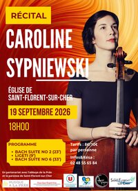Récital de Violoncelle avec Caroline Sypniewski à Saint-Florent-sur-Cher