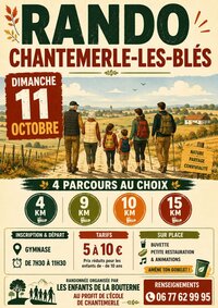10ème randonnée annuelle à Chantemerle-les-Blés