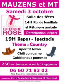 Journée Octobre Rose à Mauzens et Miremont à Mauzens-et-Miremont
