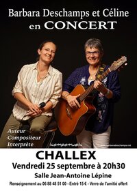Barbara Deschamps et Céline en concert à Challex
